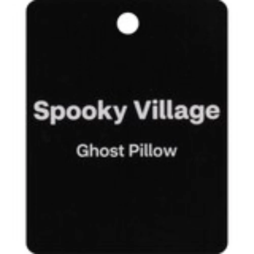 Spooky Village Halloween Characters Flannel Throw Blanket & Ghost Pillow